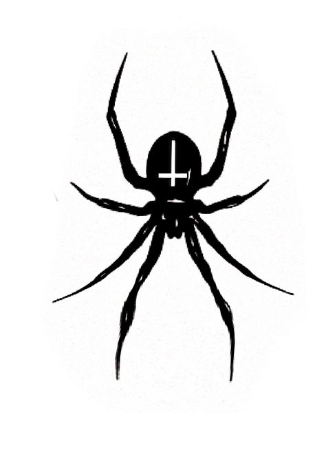 Lolth Spider Queen Symbol, Goth Spider Tattoo, Gothic Spider Tattoo, Spider Tattoos, Goth Spider, Alchemy Tattoo, Spider Queen, Goth Tattoo, Creepy Spider