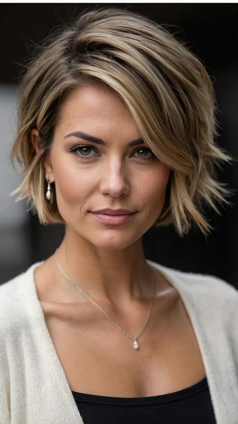 Trendy Mom Haircuts: 15 Ways to Rock the Low-Maintenance Look - pulsepathlife.com 90s Short Bob, Mom Haircut, Fresh Hairstyles, Mom Haircuts, Κούρεμα Bob, Curly Styles, Choppy Bob Haircuts, Kadeřnické Trendy, Choppy Bob Hairstyles