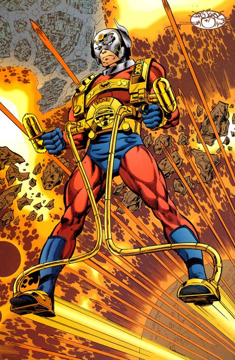 Orion // John Byrne Thunder Warrior, Art Dc Comics, Jack Kirby Art, Alien Species, John Byrne, Dc Multiverse, Flame Art, Univers Dc, Kirby Art