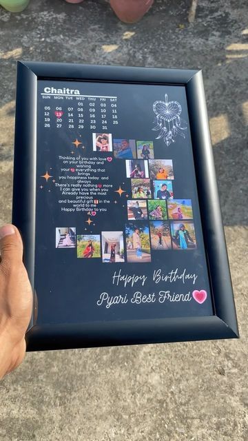 Birthday Gift Ideas For My Best Friend, Gift Photo Frame Ideas, Customized Gifts For Friends, Customized Photo Frame, Couple Frame Ideas, Birthday Gift Ideas For Best Friend, Photo Frame Gift Ideas, Birthday Cards With Photos, Frame Best Friend