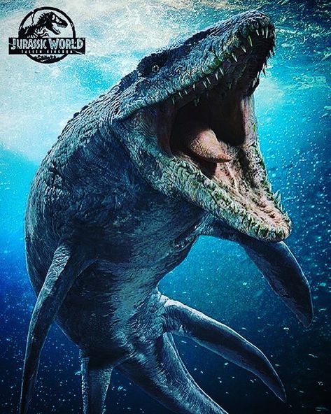 Jurassic World Fallen Kingdom on Instagram: “First look at the mosasaurus! #jurassicworld #jurassicworldfallenkingdom #fallenkingdom =============================== Watch the 1st…” Jurassic World Wallpaper, Marine Reptiles, Ancient Creatures, Fallen Kingdom, Jurrasic Park, Michael Crichton, Jurassic World Fallen Kingdom, Jurassic World Dinosaurs, Clay Stuff