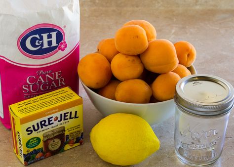 Peach Apricot Jam, Apricot Jam With Pectin, Apricot Jam Recipe With Pectin, How To Make Apricot Jam, Apricot Freezer Jam Recipe, Jam With Pectin, Apricot Jam Recipe, Apricot Jelly, Apricot Jam Recipes