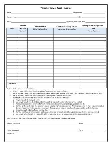 Volunteer Hours Log, Picture Graph Worksheets, Divorce Forms, Printable Baseball, Printable Forms, Volunteer Hours, Volunteer Activities, Community Service Projects, Workout Calendar