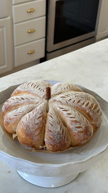 Pumpkin Sourdough, Kristin Johns, Bread Scoring, Fall Bucket List, Bon Iver, Sourdough Bread, How To Make Bread, A Pumpkin, Too Cute