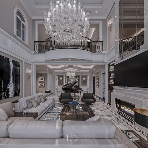 English Mansion Interior, Expensive Houses Interior, Luxury Living Room Designs Classy, Ava Clements, Interior Mansion, Dark Modern House, Dream Family Room, Modern Mansion Interior, Mansion Living Room