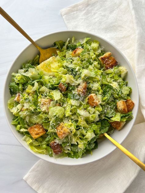 Lemon Parmesan Salad, Drinking Healthy, The Modern Nonna, Modern Nonna, Parmesan Salad, Spoon Fork Bacon, Classic Caesar Salad, Wedge Salad, Caesar Salad Recipe