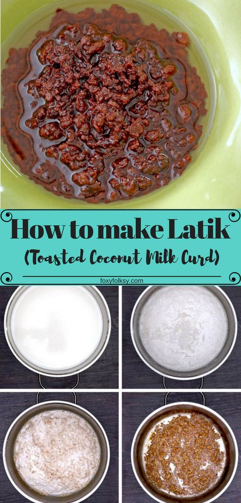 Latik Filipino Coconut Dessert, Latik Recipe Filipino Food, Kakanin Filipino Desserts, Latik Recipe, Filipino Pastries, Desserts Coconut, Philippine Recipes, Biko Recipe, Filipino Sweets