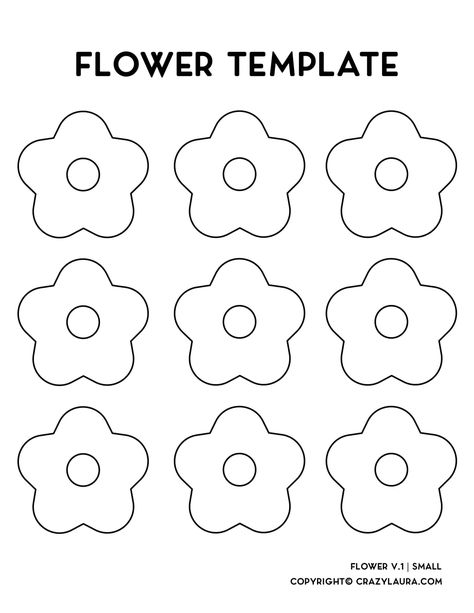 Use this free flower template printable PDF to create cute crafts with the kids! With four different version you can let your creativity run wild! Outline Stencil, Flower Templates Printable Free, Flower Templates Printable, Free Printable Crafts, Printable Flower, Stencils Printables, Flower Outline, Punch Needle Patterns, Paper Flower Template