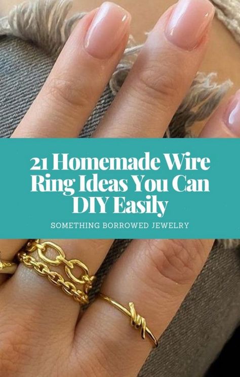 #Unleashing #Accessories #Art #Jewelry #JewelryAddict #of #Creativity #Wire #JewelryDesign #StatementJewelry #Making #HandmadeJewelry #The Wire Rings Diy, Handmade Rings Tutorial, Fidgets Diy, Wire Rings Tutorial, Diy Wire Rings, Diy Wire Jewelry Rings, Jewlery Rings, Jewelry Making Rings, Wire Jewelry Patterns