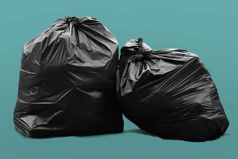 Garbage Bag Isolated / Garbage Bag Isolated on Green Blue Background Waste Management System, Types Of Waste, Recycling Facility, Waste Collection, Garbage Bags, Waste Management, Grey Art, Garbage Bag, Trash Bag