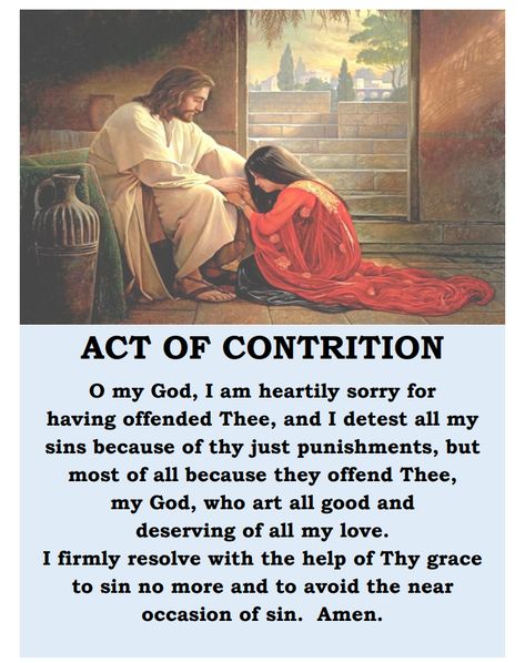 Act of Contrition Catholic Confession, Act Of Contrition, Confession Prayer, Jesus Is My Friend, Catholic Beliefs, Novena Prayers, Prayer For Protection, Spiritual Prayers, Miracle Prayer