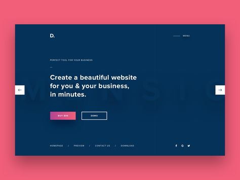 Hey guys!  Happy to share with you my recent website. It's a platform/app for people to create gorgeous and simple website without coding.… Login Page Design, Flat Web Design, Ui Design Website, Splash Page, Web Ui Design, Web Design Projects, Simple Website, Website Design Layout, Website Creation