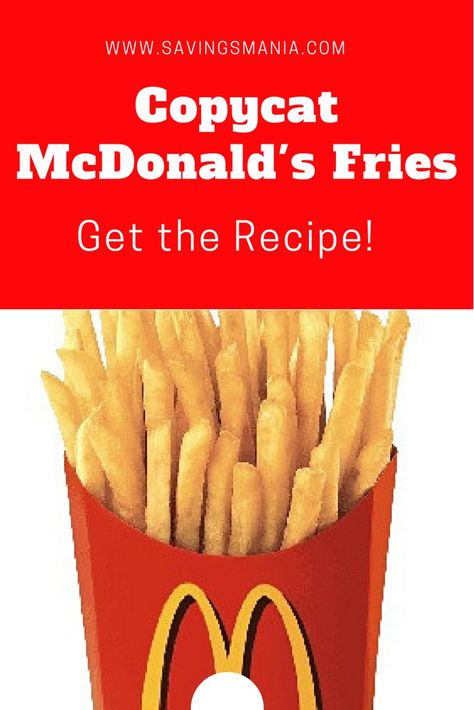 Shoestring French Fries, How To Make Fries, Fries Mcdonalds, Mcdonald's Fries, Mcdonalds Recipes, Fries Recipes, Mcdonald French Fries, Mcdonalds Fries, Fries Recipe