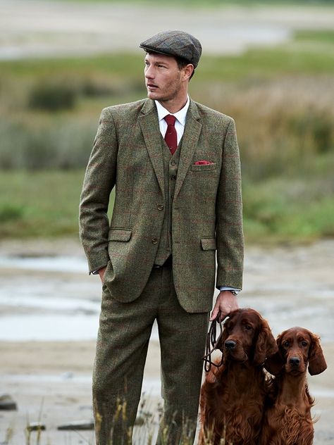 British Country Style, Old School Aesthetic, Tweed Run, Tweed Men, Tweed Waistcoat, British Country, Tweed Suit, Sport Inspiration, Check Suit