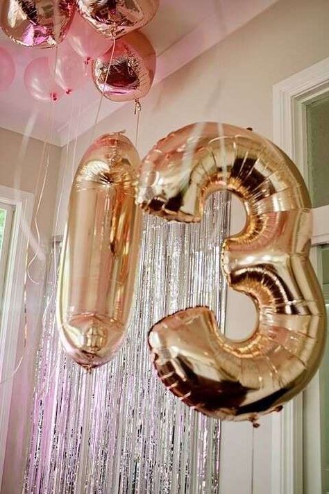 Floral Disco Party | CatchMyParty.com Teen Hotel Party Ideas, 13 Balloons Number, 13th Disco Party Ideas, 13 Th Birthday, Disco Birthday Party Ideas, 13 Balloons, 13th Birthday Party Ideas, 13th Birthday Party Ideas For Girls, 13 Number