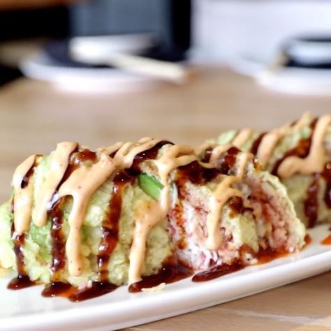 Wokcano’s Monkey Brain Sushi Roll Is Truly Insane Monkey Brain Sushi Recipe, Monkey Brains Recipe, Homemade Sushi Rolls, Monkey Brain, Monkey Brains, Sushi Recipe, Main Course Dishes, Homemade Sushi, Hummer H3