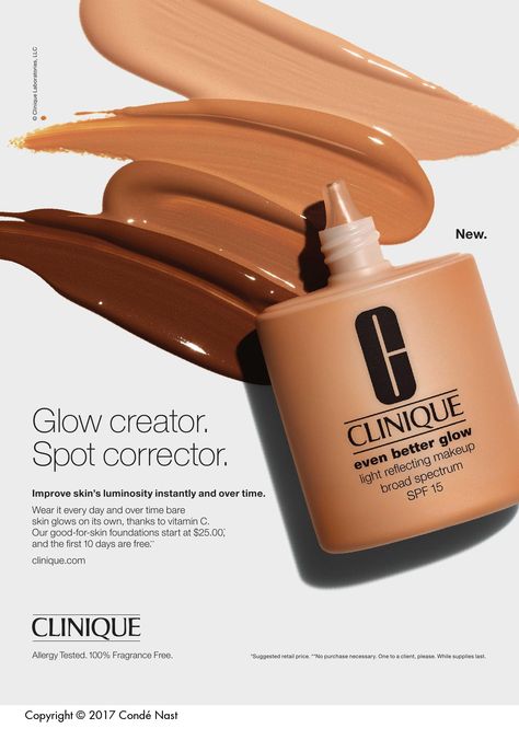 Best Foundation For Dry Skin, Gorgeous Wedding Makeup, Foundation For Dry Skin, Clinique Even Better, Moisturizing Foundation, Makeup Ads, Best Wedding Makeup, Glow Light, Glow Foundation