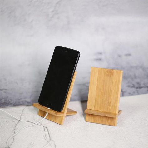 Innovation desktop bamboo mobile phone holder Solid wood tablet Lazy phone holder Beach chair _ - AliExpress Mobile Phone Charging Stand, Wooden Phone Holder, Wood Phone Stand, Support Portable, Phone Stand For Desk, Phone Dock, Minimalist Phone, Mobile Holder, Electronics Mini Projects