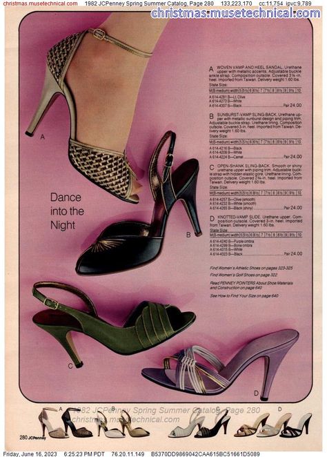 1982 JCPenney Spring Summer Catalog, Page 280 - Catalogs & Wishbooks 80s Shoes 1980s Style, 80s Heels, 1980s Shoes, 80s Shoes, 80s Stuff, Ladies Heels, Fashion 1980s, 1980s Style, 1980's Fashion