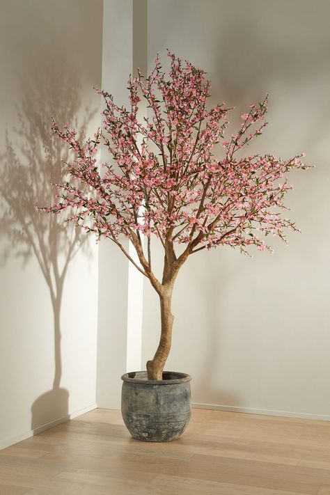 Stunning flowering faux Cherry Blossom Tree 2-4 meters tall Cherry Blossom Bedroom, Cherry Blossom Vase, Living Room Decor Items, Cherry Blossom Decor, Pink Blossom Tree, Blossom House, Photo Wall Display, Fake Flower Arrangements, Tree Vase