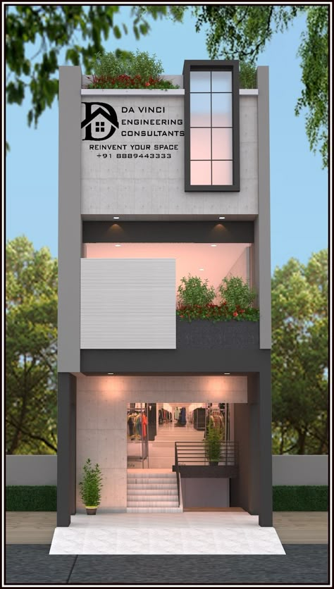 Home Front Wall Design, Residential Elevation, Commercial Elevation, Modern House Front Elevation, House Front Elevation Design, Hospital Design Architecture, House Front Elevation, Front Elevation Design, Building Front Designs