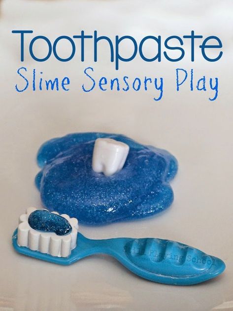 Toothpaste Slime, Dental Health Unit, Dental Health Week, Dental Health Preschool, Dental Health Activities, Dental Health Month, Health Activities, Health Lessons, Dental Hygiene