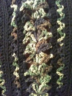 Camo Crochet Blanket, Crochet Mile A Minute, Crochet Knit Blanket, Crocheted Blankets, Knit Blankets, Crochet Afghan Patterns Free, Camo Patterns, Camo Baby Stuff, I Love This Yarn