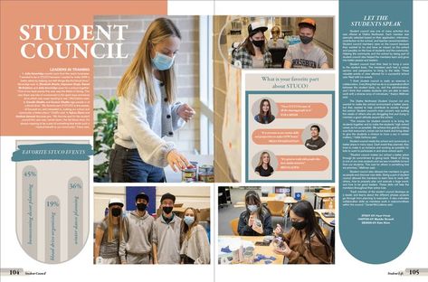 Newspaper Design Inspiration, Sophia Garcia, Yearbook Design Layout, Yearbook Spreads, Yearbook Layouts, Yearbook Pages, Yearbook Themes, Yearbook Design, Newspaper Design