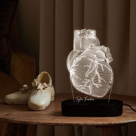 💡💓 Illuminate Your Passion: Personalized Cardiologist Night Light! Calling all heart heroes and medical marvels! Elevate your workspace with our Personalized Cardiologist Night Light, the perfect blend of functionality and heartfelt appreciation. ️ Designed for Medical Mastery: Crafted with precision and care, our night light pays homage to the noble profession of cardiology. Personalized with the name of your favorite cardiologist, it serves as a constant reminder of their dedication and expe Cardiologist Gift, Heart Surgeon, Doctor Quotes, Laboratory Design, Medical Student Gift, Medical Gifts, Doctor Gift, Healing Heart, Perfect Desk