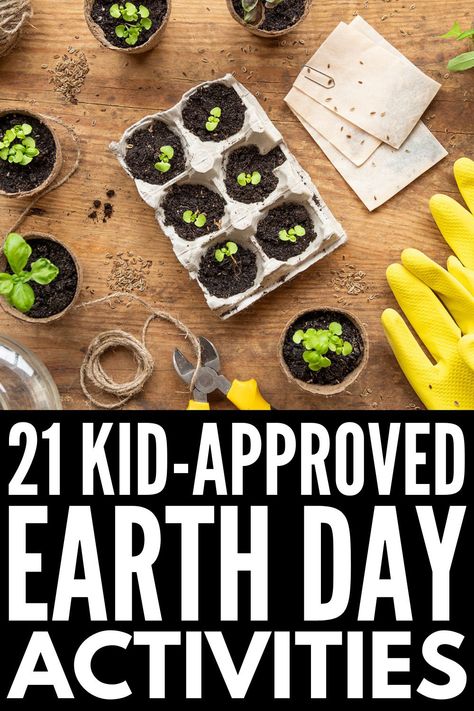 Earth Day Forest School, Earth Day Recycle Crafts For Toddlers, Earth Day Planting Activities For Kids, Earth Day Lessons For Kids, Recycling Projects For School Earth Day, Earth Club Ideas, School Sustainability Projects, Kids Environmental Activities, Earth Day Planting Activities