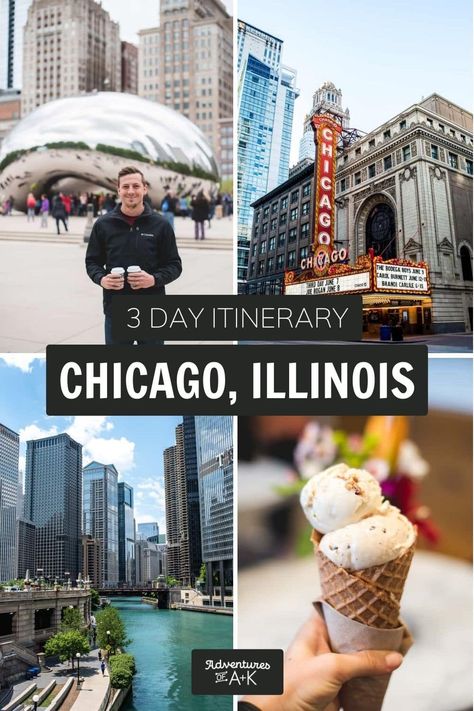 The ULTIMATE 3 Days in Chicago Itinerary Chicago Itinerary, Chicago Vacation, Usa Travel Guide, Christmas Travel, United States Travel, What To Eat, North America Travel, Train Travel, Coffee Shops