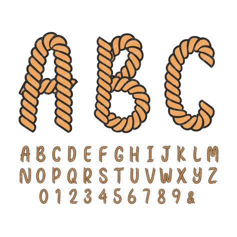 Rope Letters, Rope Font, Cowboy Font, Svg Letters, Cowboy Svg, Svg Western, Western Font, Western Cowboy, Cloth Bags