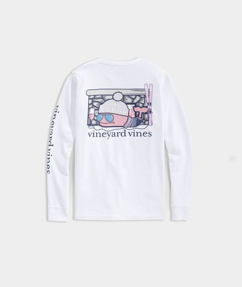 Shop Apres Ski Whale Long-Sleeve Pocket Tee at vineyard vines Vineyard Vines Long Sleeve, Smart Gift, Classic Clothing, Ski Season, White Caps, Apres Ski, Long Day, Pocket Tshirt, Classic Outfits