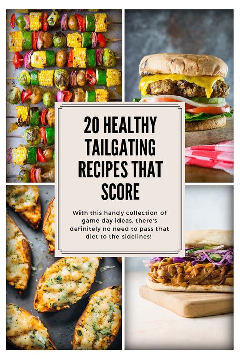 20 Healthy Tailgating Recipes that Score l To kick things off for football season, we’ve rounded up 20 of the most delicious healthy tailgating recipes that are sure to be the real MVPs all season long. #RecipeRoundup #GameDay #Tailgating #Tailgate Tailgate Veggie Sides, Tailgate Vegetables, Talegate Food, Healthy Tailgating Recipes, Healthy Tailgate, Healthy Tailgate Food, Football Food Appetizers, Food Crockpot, Tailgating Food