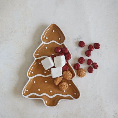 Holiday Pottery, Gingerbread Tree, Christmas Pottery, Gingerbread Christmas Tree, Christmas Platter, Holiday Images, Christmas Clay, Tanah Liat, Ceramic Platters