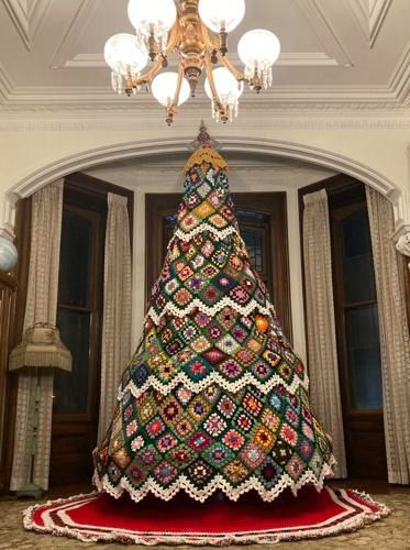 Crocheted Christmas tree captures hearts, attention | Museums | romesentinel.com Christmas Crochet Tree, Crochet Christmas Trees Free, Crocheted Christmas Tree, Granny Christmas, Crochet Christmas Trees Pattern, Crochet Christmas Tree, Crochet Tree, Crocheted Christmas, Festival Of Trees