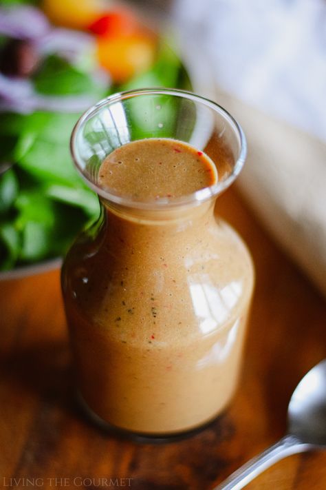 Simple Spinach Salad Dressing Recipe: How to Make - Living The Gourmet Spinach Salad Dressing Recipe, Spinach Salad Dressing, Simple Spinach Salad, Balsamic Vinaigrette Salad, Homemade Balsamic Vinaigrette, Sweet Dressing, Salads Recipes, Vinaigrette Salad, Homemade Pantry