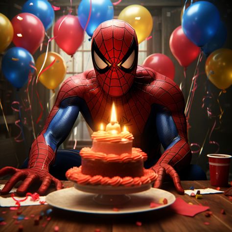 Happy Birthday Spiderman, Birthday Celebration Quotes, Birthday Wishes Gif, Superhero Birthday Cake, Happy Birthday Kids, Beautiful Birthday Cards, Happy Birthday Template, Birthday Quotes Funny, Spiderman Birthday