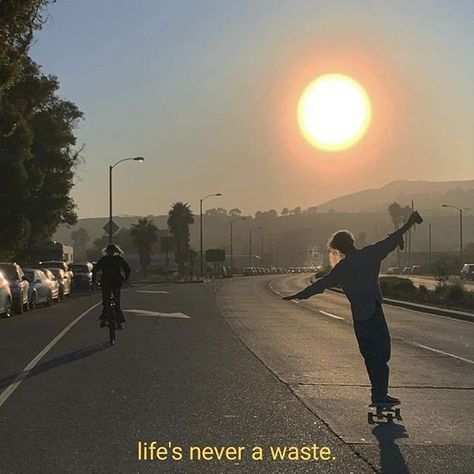 The Middle, A Man, Skateboard, Sun, Road, Quotes, Instagram