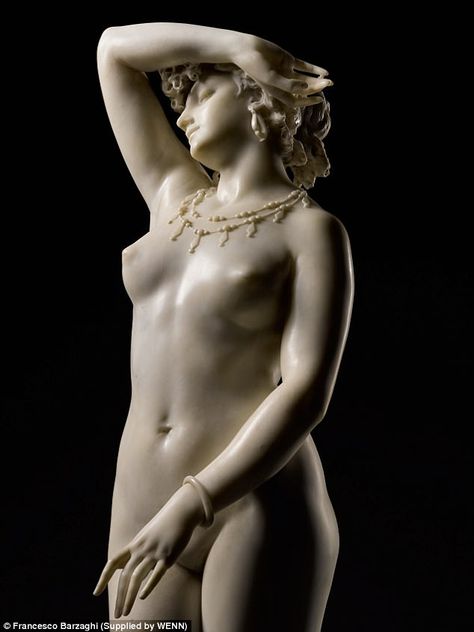 Beautiful: This Francesco Barzaghi sculpture could sell for a huge £600,000 Francis Picabia, Greek Women, Anatomy Sculpture, Classic Sculpture, Greek Statues, Greek Sculpture, Ancient Sculpture, Art Carved, Romantic Art