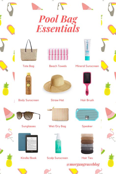 Things To Pack For A Pool Day, Pool Day Checklist, What To Pack To The Pool, Pool Party Packing List, What To Pack For A Pool Party, Holiday Must Haves Summer, What To Pack For A Pool Day, River Must Haves, Pool Party Essentials List