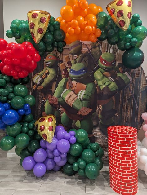 Turtle Ninja Party Ideas, Ninja Turtles Birthday Party Decorations, Ninja Turtles Birthday Decorations, Ninja Turtles Birthday Party Ideas Decorations, Ninja Turtle Birthday Decorations, Tmnt Party Decorations, Turtle Birthday Decorations, Ninja Turtle Pinata, Ninja Decorations