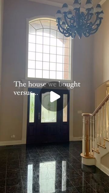 Home Renovation Before And After, 90s House Remodel, Before And After Interior Design, First Floor Remodel, Transitional Home Design, Home Design Modern, Neutral Pallet, 90s House, Before And After Home