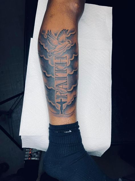 Faith Forearm Tattoo For Men, Faith Leg Tattoo Men, Black Forearm Tattoo For Men, Inside Bicep Tattoo Men Half Sleeves, Tattoo For Christians, Men Legs Tattoo, Meaningful Leg Tattoo For Men, Half Sleeve Leg Tattoo Men, Small 11:11 Tattoo