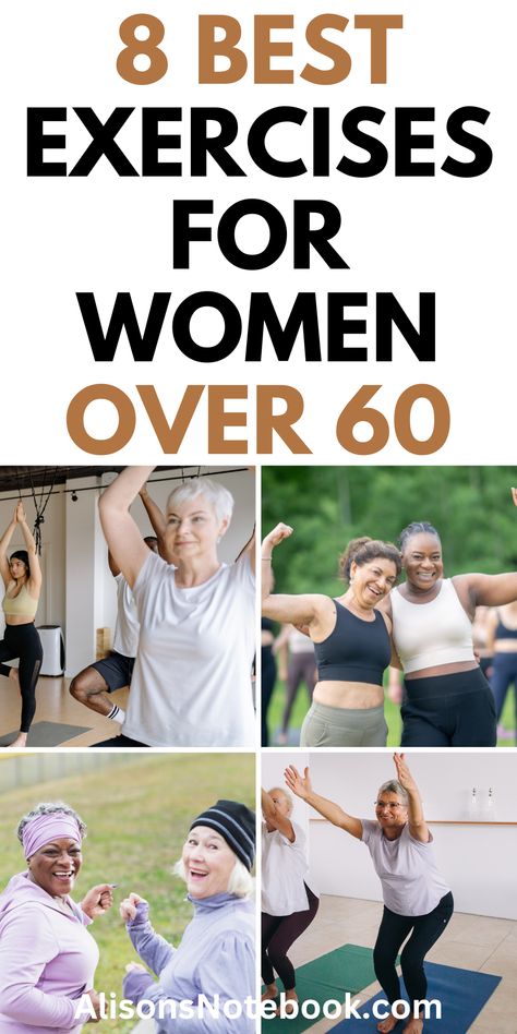 Stay fit and active with the best exercises tailored for women over 60! This guide covers safe and effective workouts that enhance strength, flexibility, and balance. Discover routines that promote overall health and well-being, allowing you to enjoy life to the fullest at any age. Over 50 Exercises For Women, Senior Exercises For Women Over 60, Exercise For Seniors Over 60, Daily Workout Challenge, Medical Things, Wall Workout, Hiit Workout At Home, Exercises For Women, Gym Workouts Women