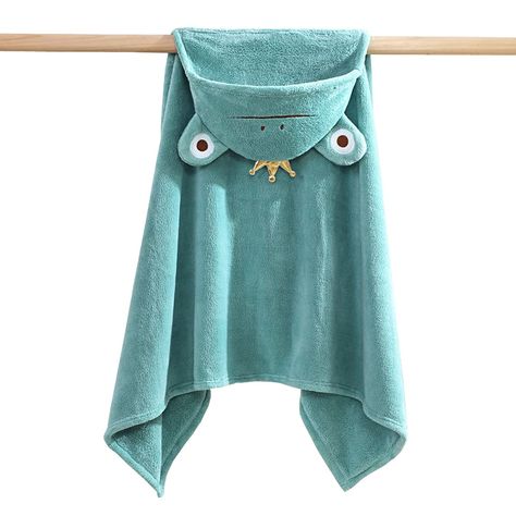 Kids Bath Towel, Kids Hooded Towels, Towel Animals, Hooded Bath Towels, Frog Design, Kids Bath, Cute Frogs, Hooded Towel, Baby Warmer