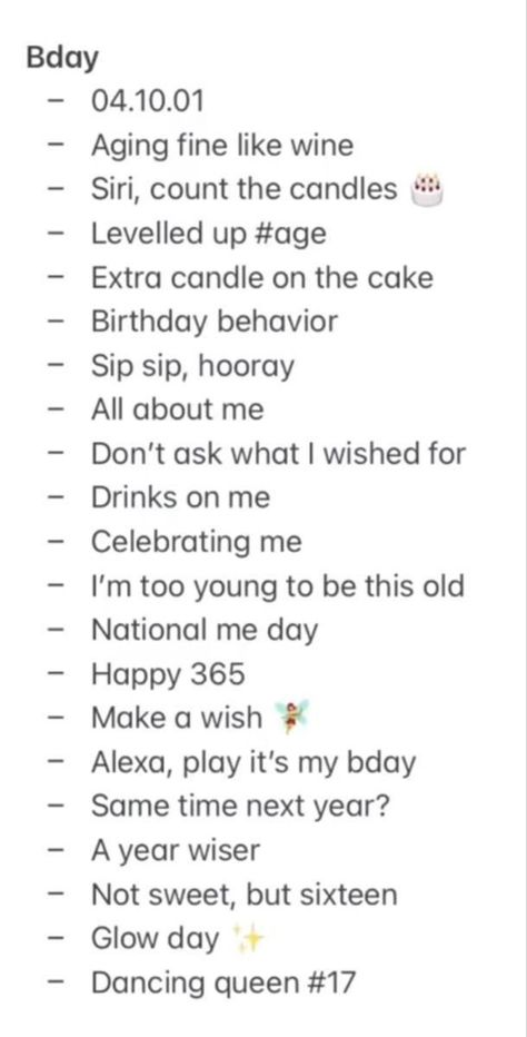 Sweetest Birthday Message, Aesthetic Birthday Captions For Yourself, Instagram Caption For Selfies, Birthdays Captions Instagram, Cute Captains For Instagram, Aesthetic Bday Captions, Aesthetic Words For Caption, Birthday Quotes For Self Posts, Quote For Instagram Captions