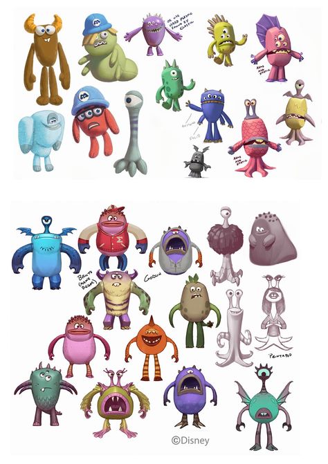 DisneyInfinite_SamMich_8 Monsters Inc Character Design, Monsters Inc Monsters, Monsters University Characters, Monsters Inc Oc, Monster University Characters, Monster And Co, Monster Company, Monsters Inc Characters, Monster Co