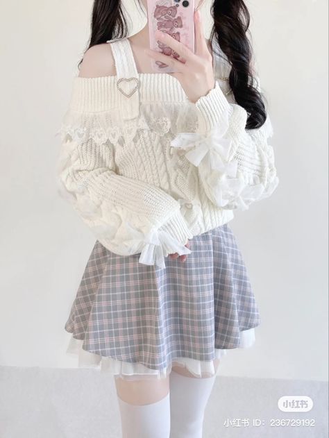 Kawaii Clothes Aesthetic, Soft Aesthetic Outfits, Cute Pastel Outfits, Simpul Dasi, Kawaii Fashion Outfits, Japanese Outfits, Really Cute Outfits, Kawaii Clothes, Girly Outfits