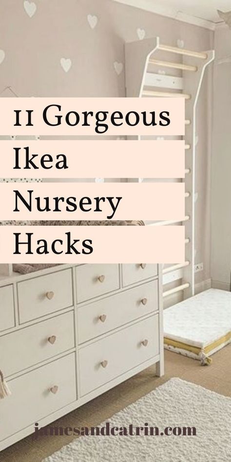 #diyideas #furnituredesigns #ikeahacks Diy Ikea Table, Ikea Changing Table, Nursery Room Diy, Ikea Crib, Ikea Nursery Hack, Nursery Hacks, Ikea Baby, Room Murals, Small Nursery